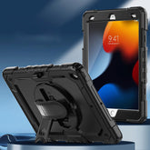 Silicone Tablet Protective Case with Strap, Stand, and Pen Slot/Pencil Holder for iPad Series